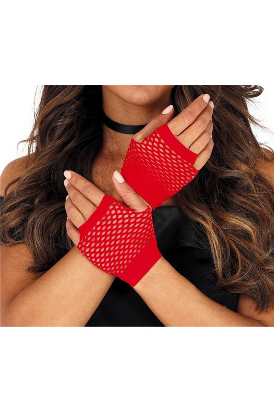 MESH GLOVES, 11 CMS., RED