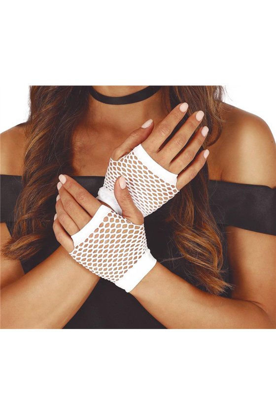 MESH GLOVES, 11 CMS., WHITE