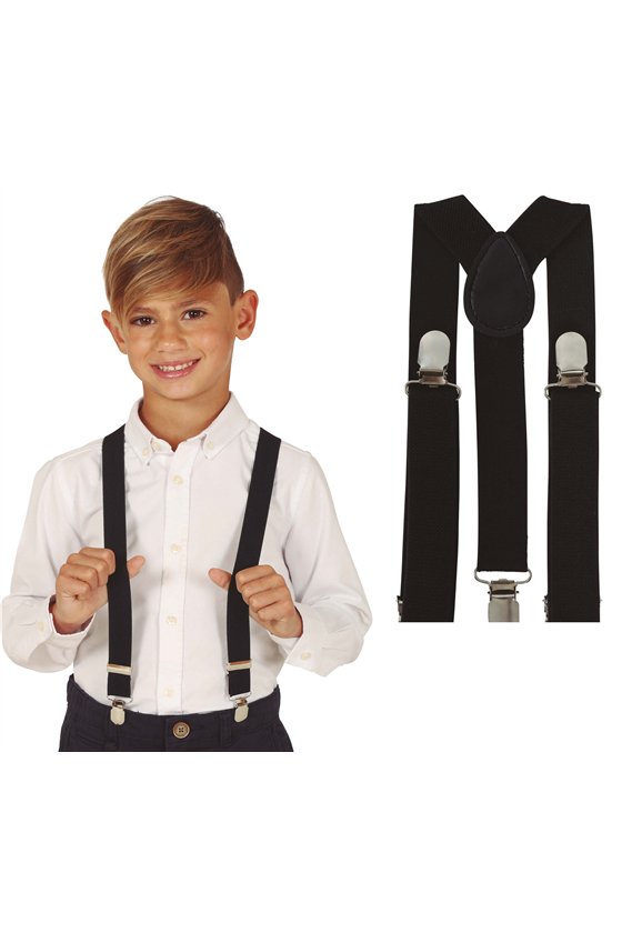 CHILD BLACK SUSPENDERS