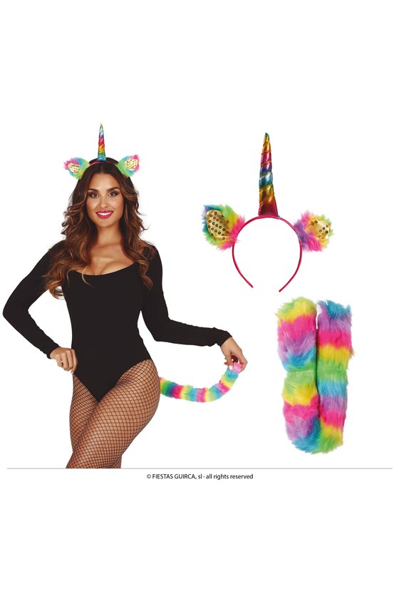 MULTICOLOUR UNICORN SET