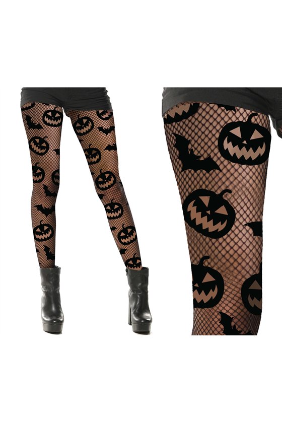 FISHNET TIGHTS PUMPKINS
