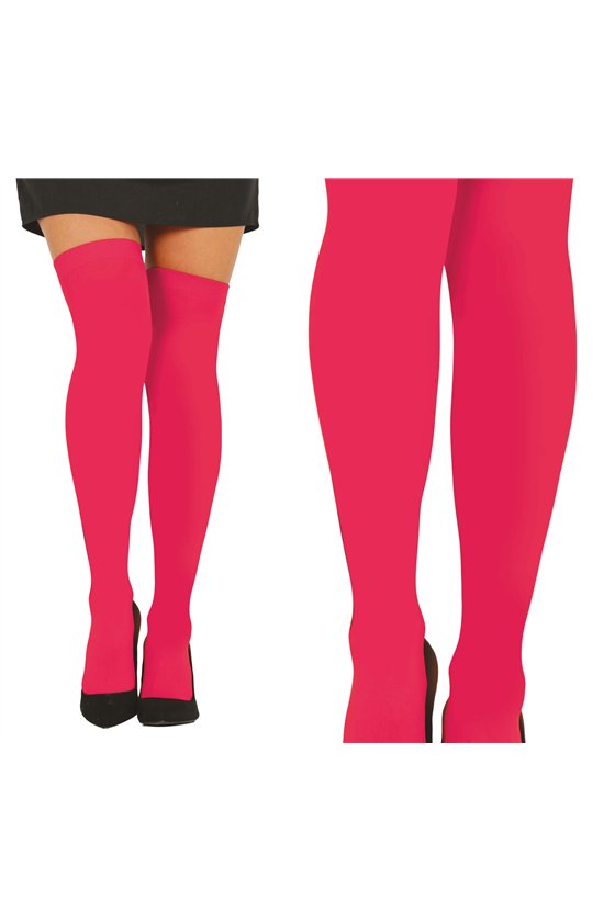 FUCHSIA THIGH-HIGH STOCKINGS