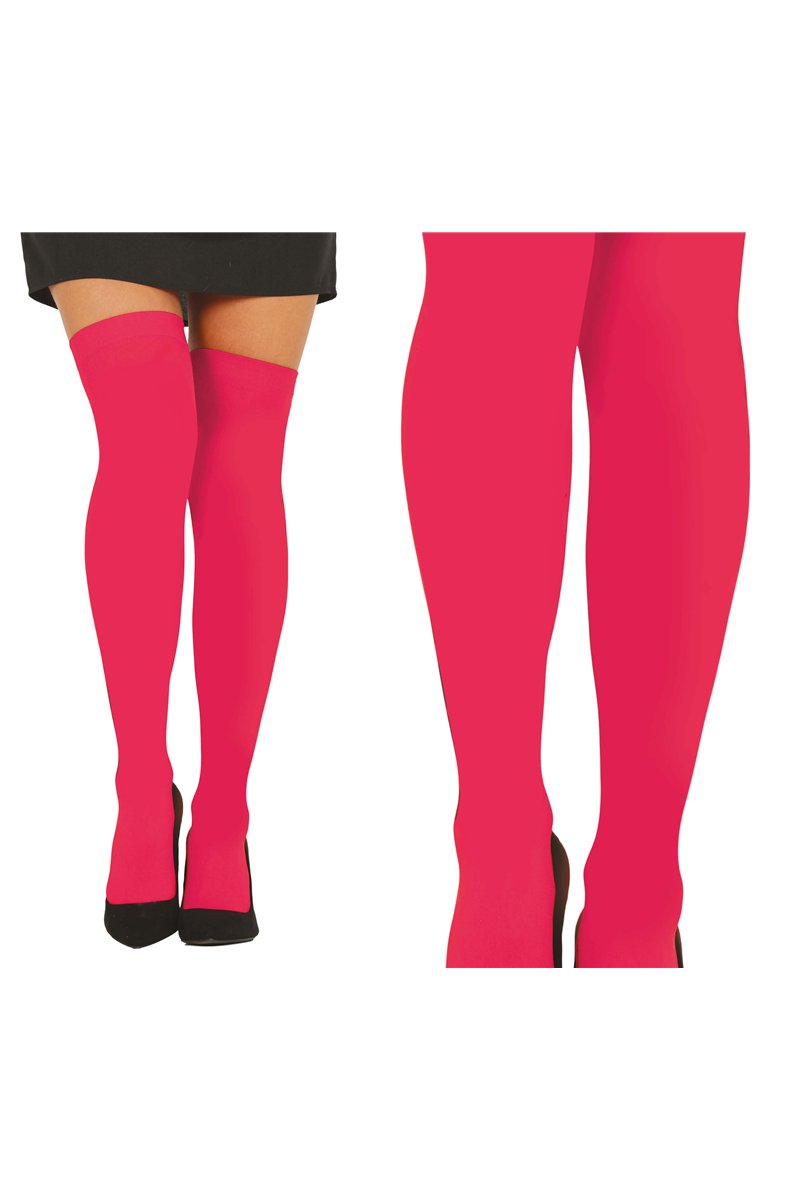 FUCHSIA THIGH-HIGH STOCKINGS