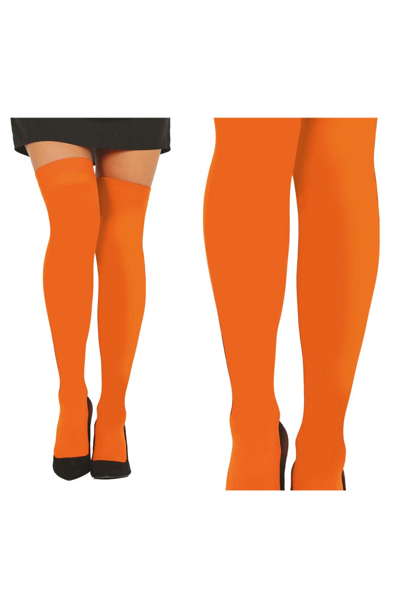 ORANGE THIGH-HIGH STOCKINGS