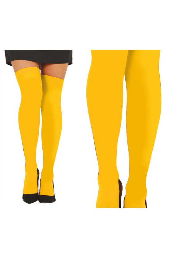YELLOW THIGH-HIGH STOCKINGS