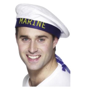 Marine Sailors Hat, White