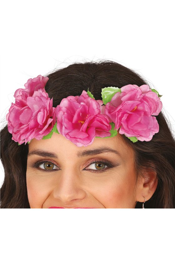 PINK FLOWERS WREATH, 20CM