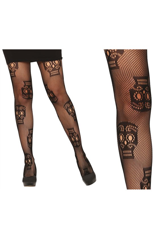 FISHNET TIGHTS SKULLS
