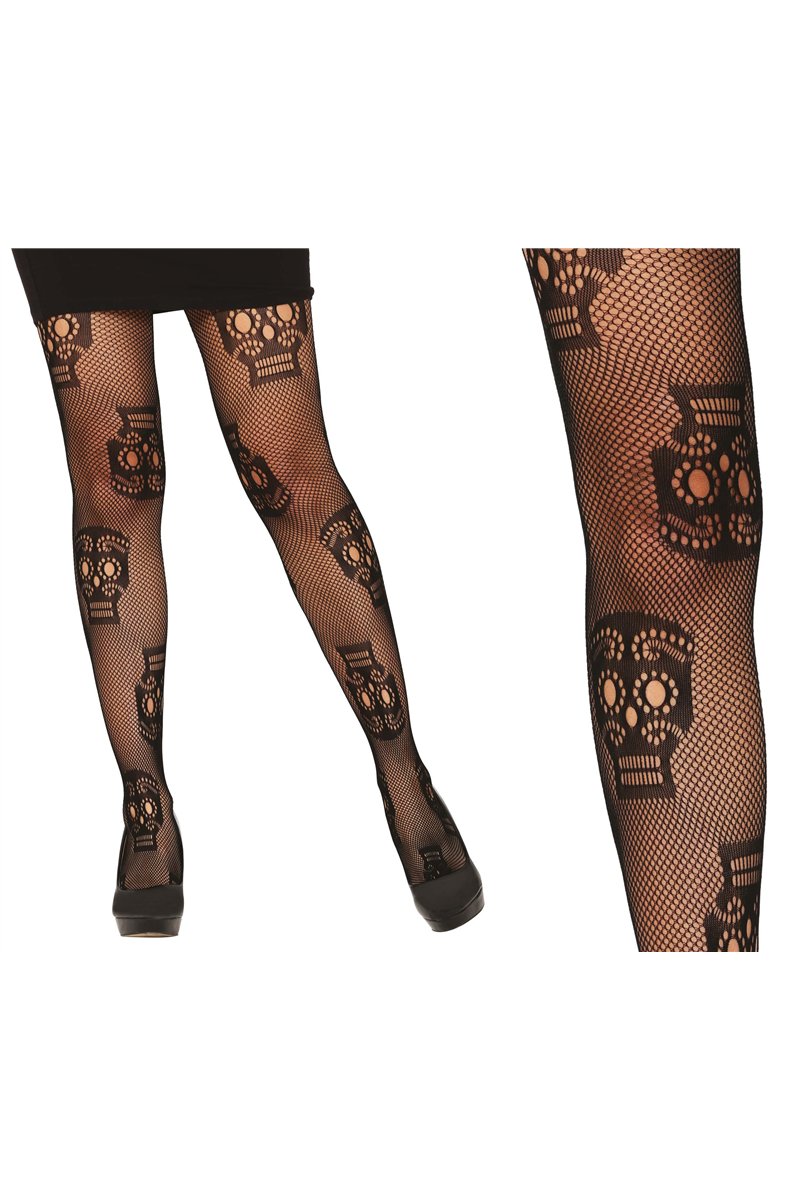 FISHNET TIGHTS SKULLS