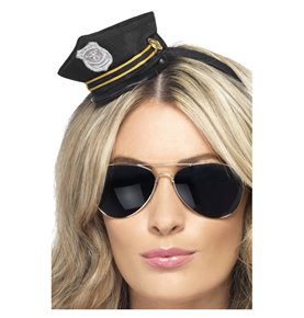 Mini Cop Hat, Black