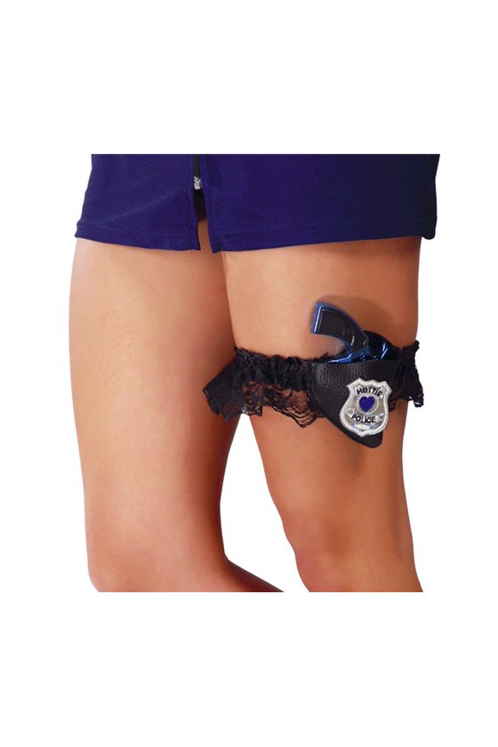 SUSPENDER WITH POLICE GUN