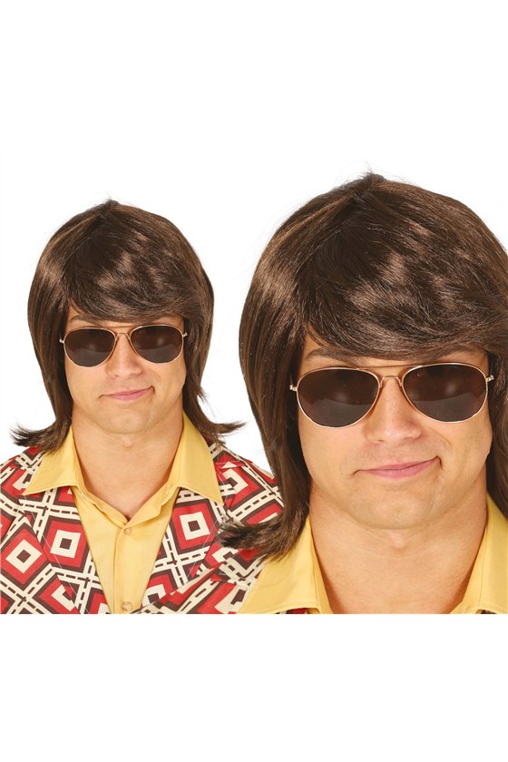 HALF MANE BROWN WIG (BOX CONTAINER)