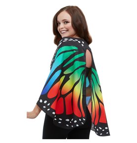 Monarch Butterfly Fabric Wings, Multi-Coloured