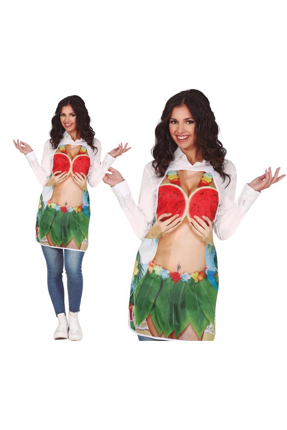 FUNNY HAWAIIAN APRON, WOMEN