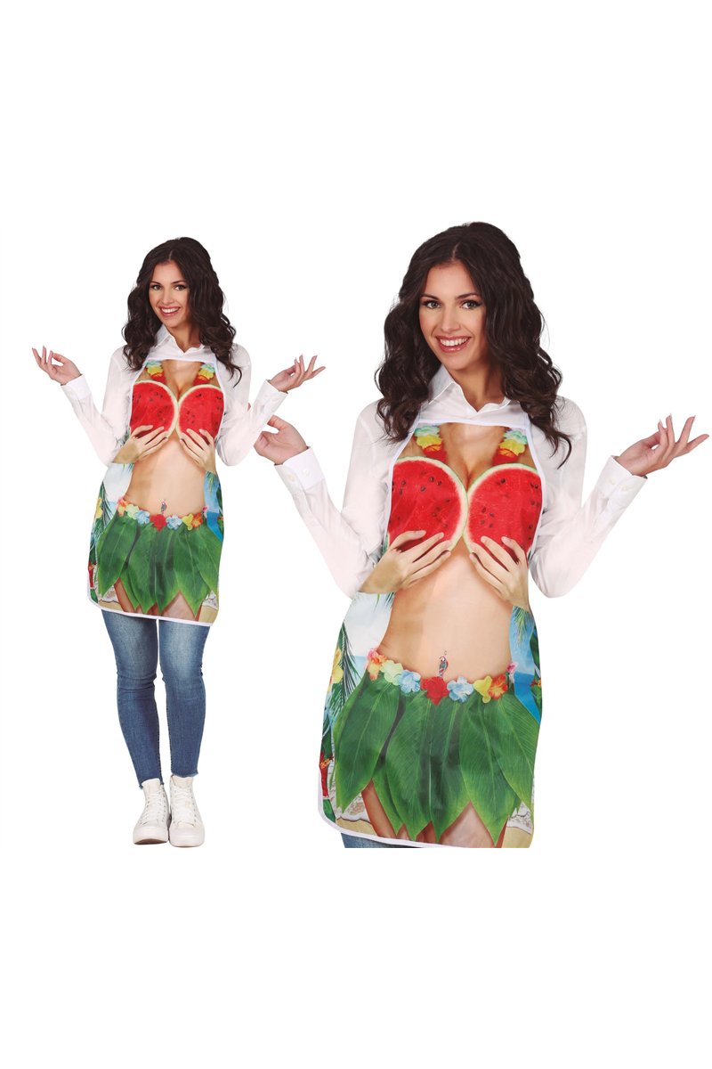 FUNNY HAWAIIAN APRON, WOMEN