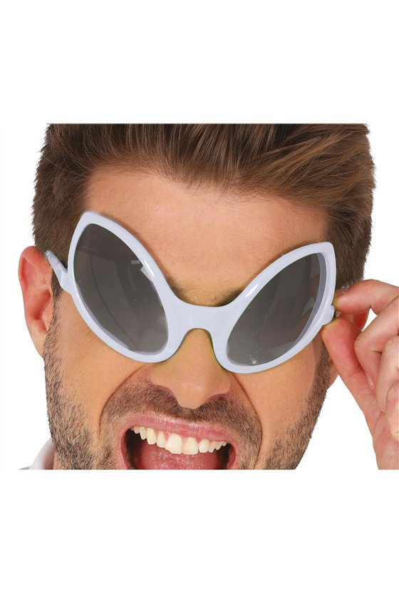 SILVER ALIEN GLASSES, ADULTS