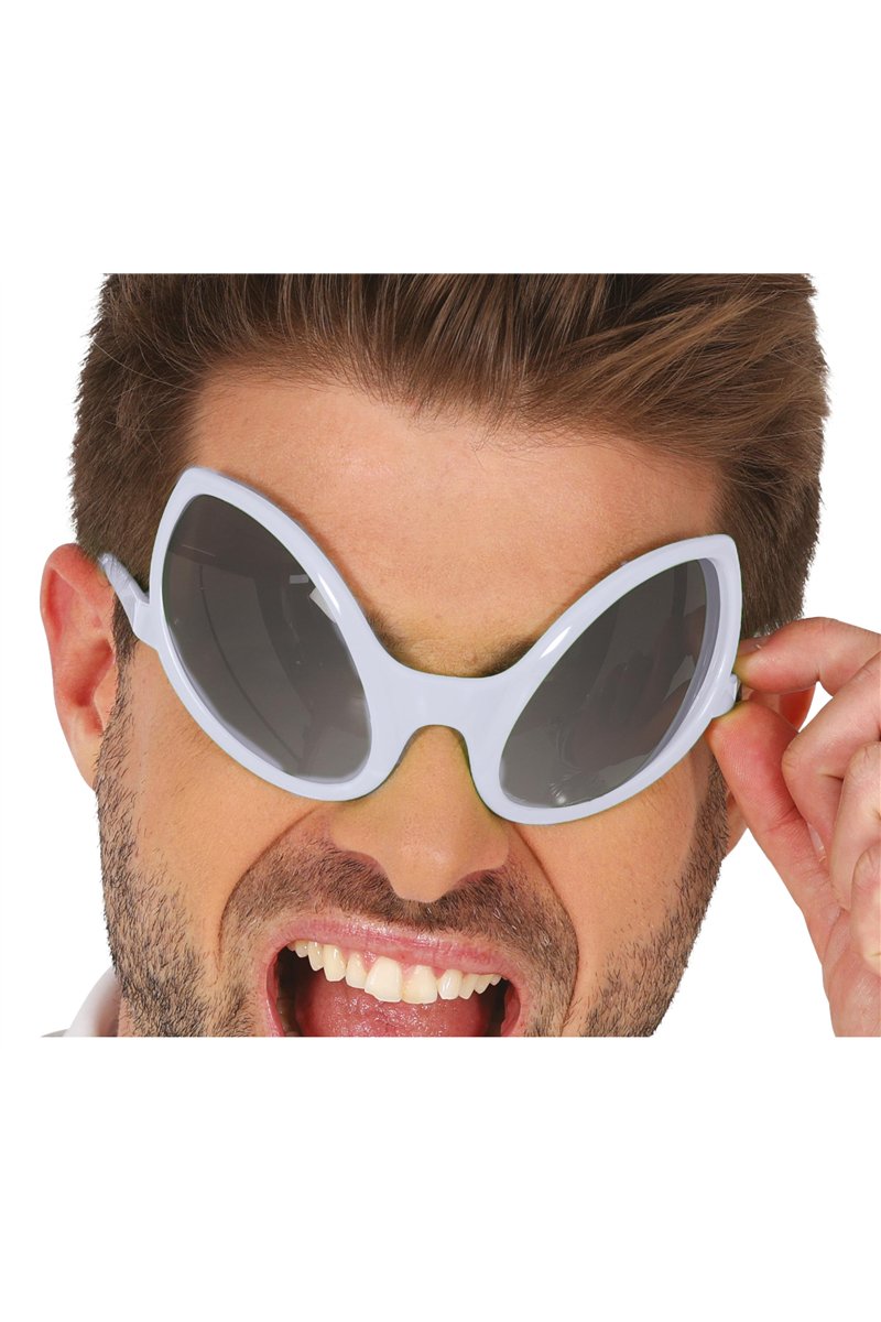 SILVER ALIEN GLASSES, ADULTS