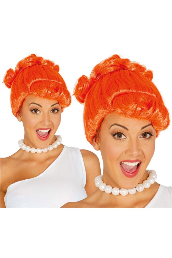 ORANGE CAVEMAN WIG