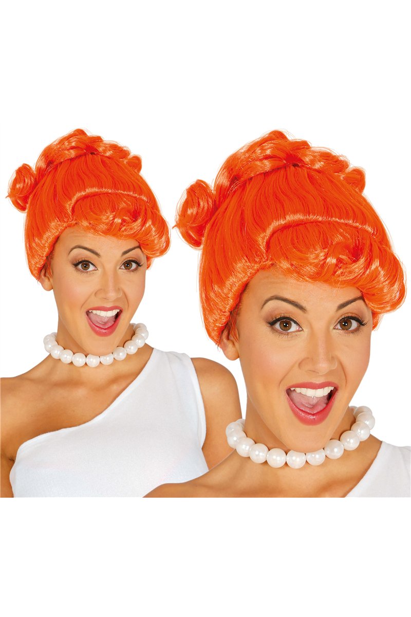 ORANGE CAVEMAN WIG