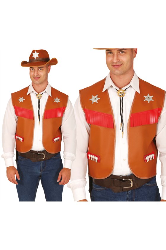 BROWN COWBOY WAISTCOAT