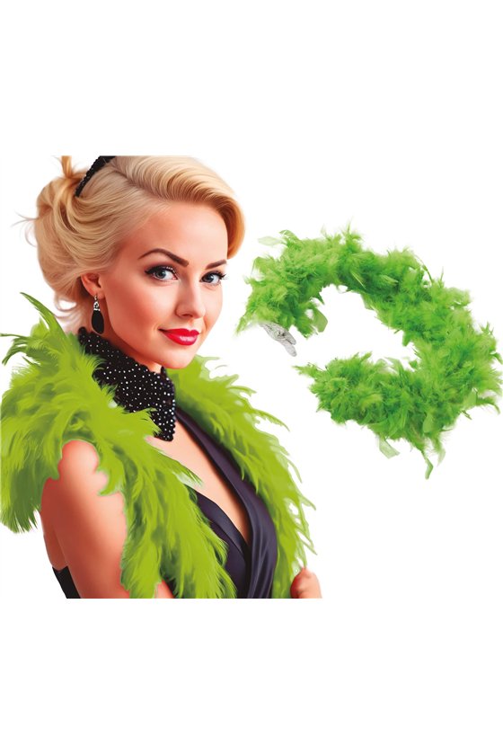 BOA WITH GREEN FEATHER (40 GR)