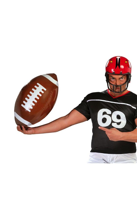 INFLATABLE RUGBY BALL,  40 CM