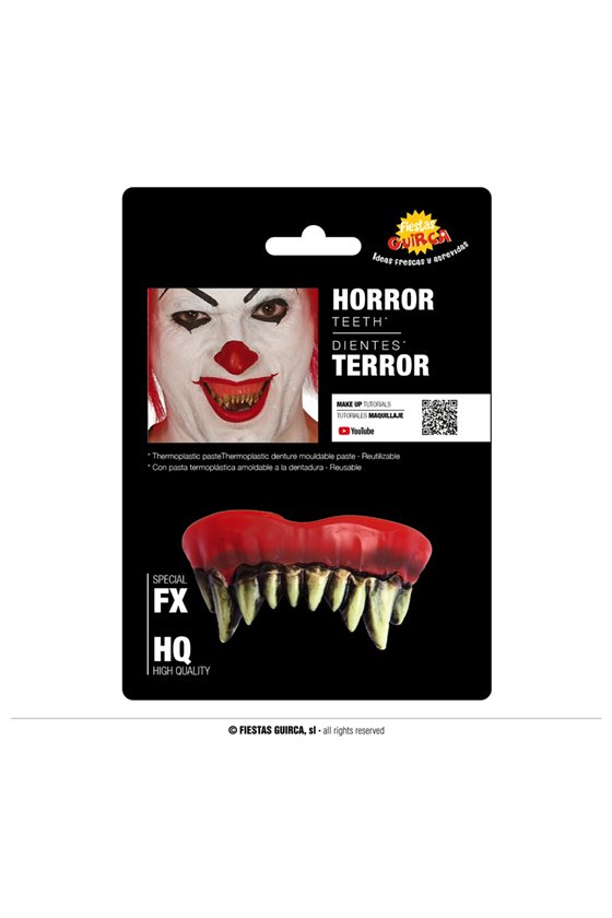 MONSTER TEETH WITH THERMOPLASTIC PASTE