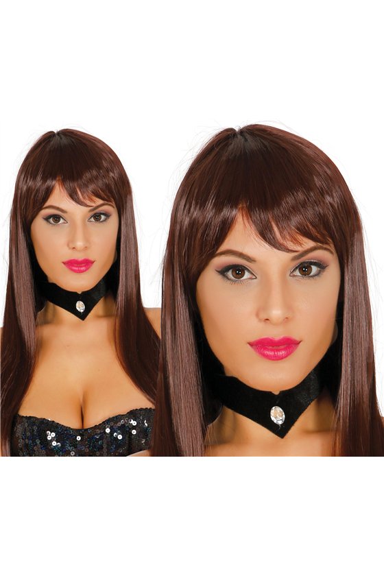 LONG BROWN WIG