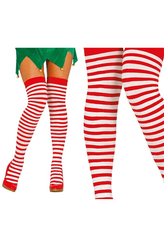 RED STRIPED TIGHTS