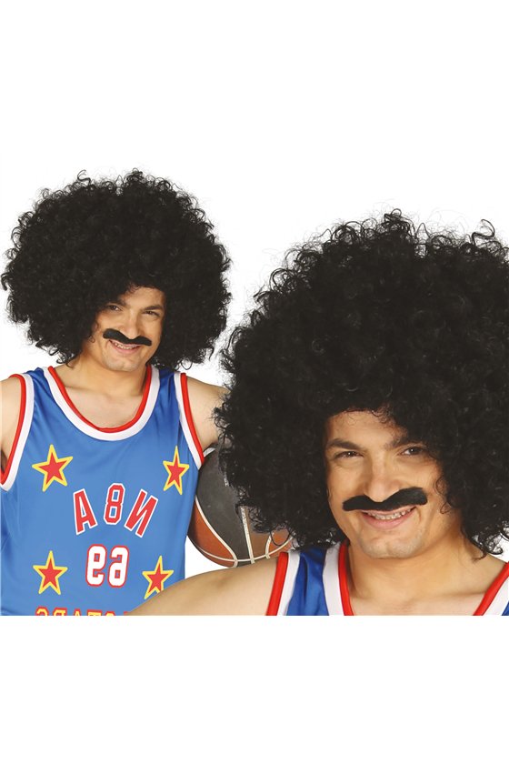 SUPER GIANT BLACK CURLY WIG (BOX CONTAIN