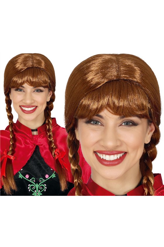 BROWN PONYTAIL WIG (BOX CONTAINER)