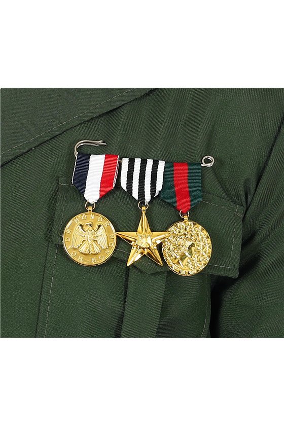 3 MILITARY MEDALS BADGE