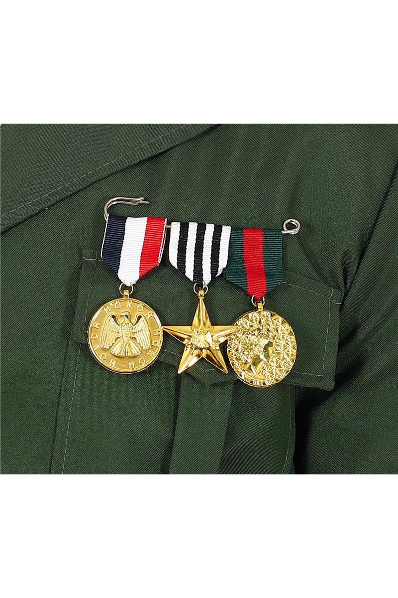 3 MILITARY MEDALS BADGE