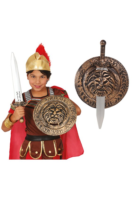CHILD SHIELD 29 CM AND SWORD 48 CM