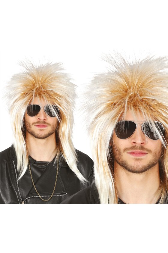 BLONDE ROCKER WIG (BOX CONTAINER)