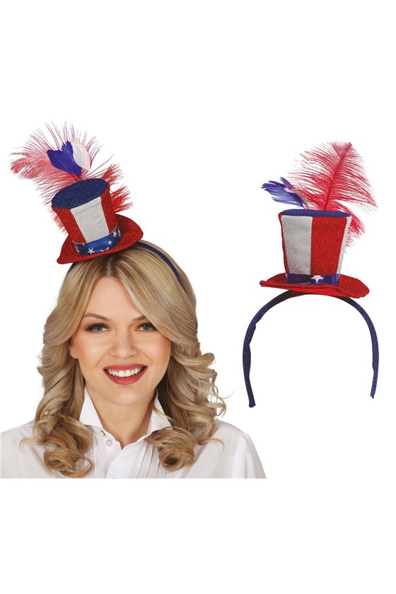 FEATHERED AMERICA MINIHAT TOP HAT