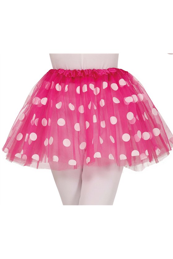 PINK TUTU WITH POLKA DOTS 30 CM, CHILDREN