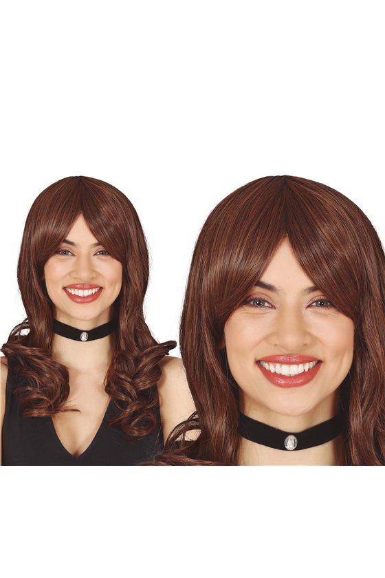 BROWN MANE WIG  (BOX IN CONTAINER)