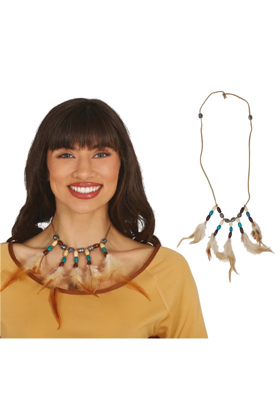 INDIAN FEATHERED CHOKER