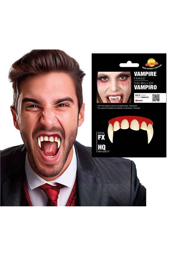 VAMPIRE TEETH WITH THERMOPLASTIC PASTE