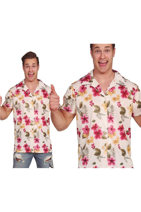 HAWAIIAN SHIRT FLOWERS, ADULT, 52 - 54 (L)