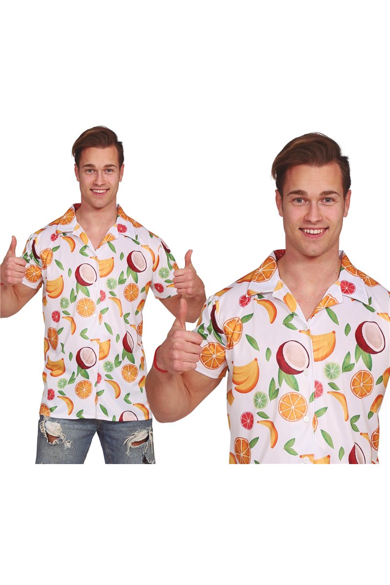 HAWAIIAN SHIRT FRUITS, ADULT, 48 - 50 (M)