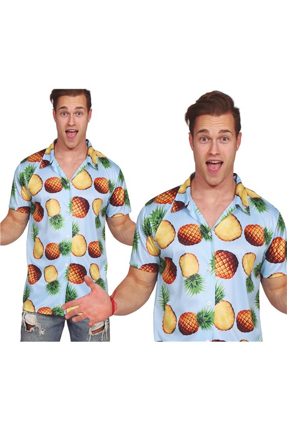 HAWAIIAN SHIRT PINEAPPLES, ADULT, 48 - 50 (M)