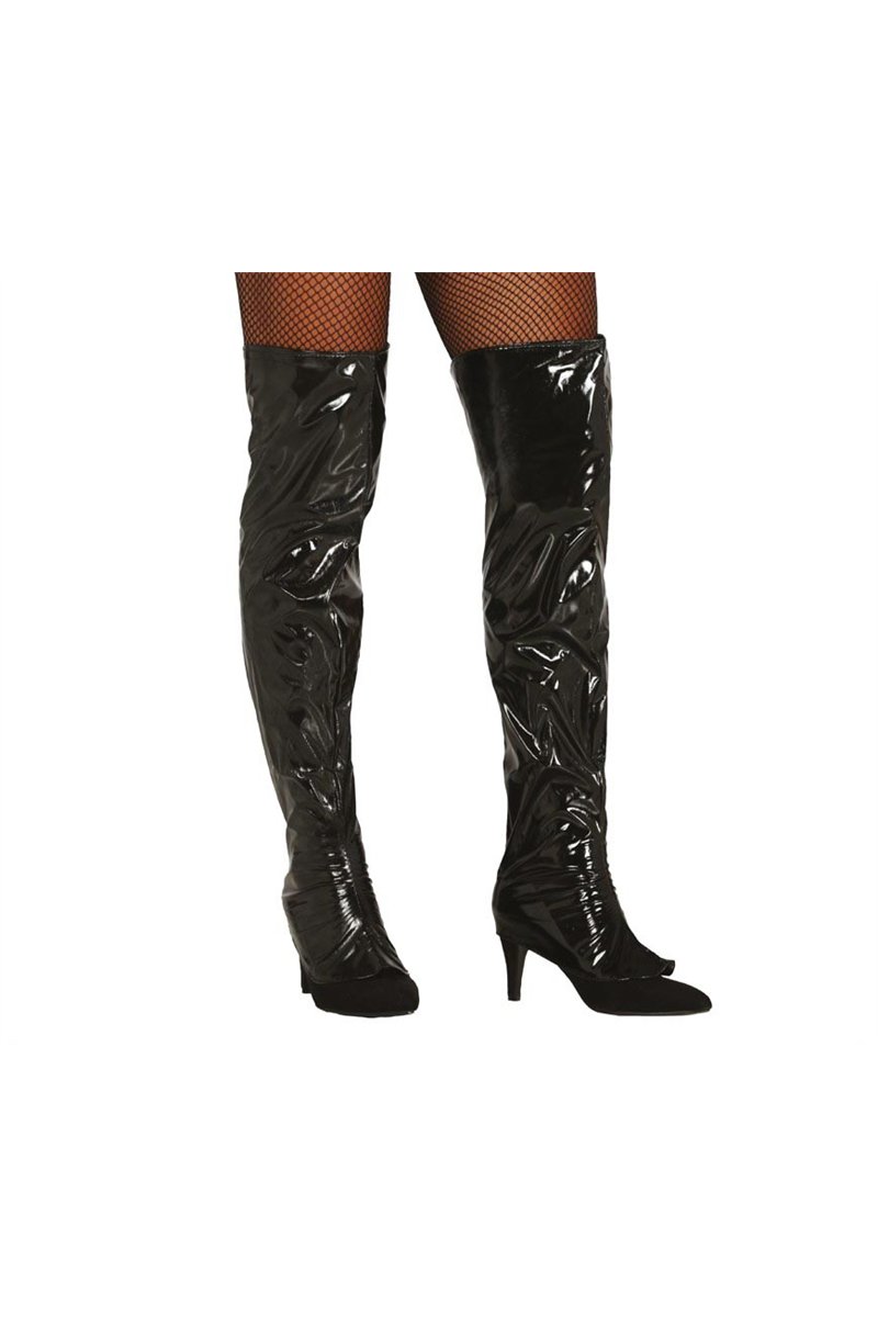 BLACK BOOT COVERS, 60 CMS