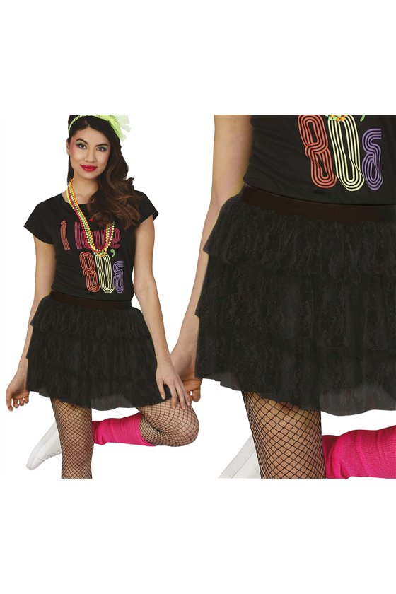 BLACK '80s SKIRT