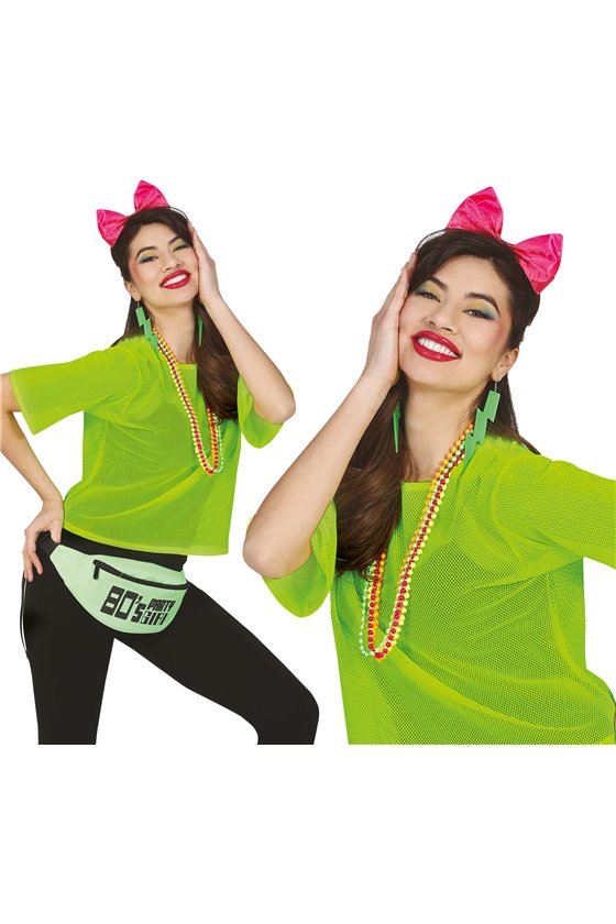 NEON GREEN FISHNET T-SHIRT