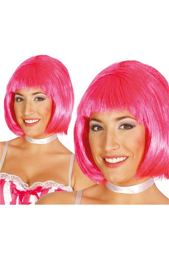 PINK MEDIUM LENGTH WIG IN BOX