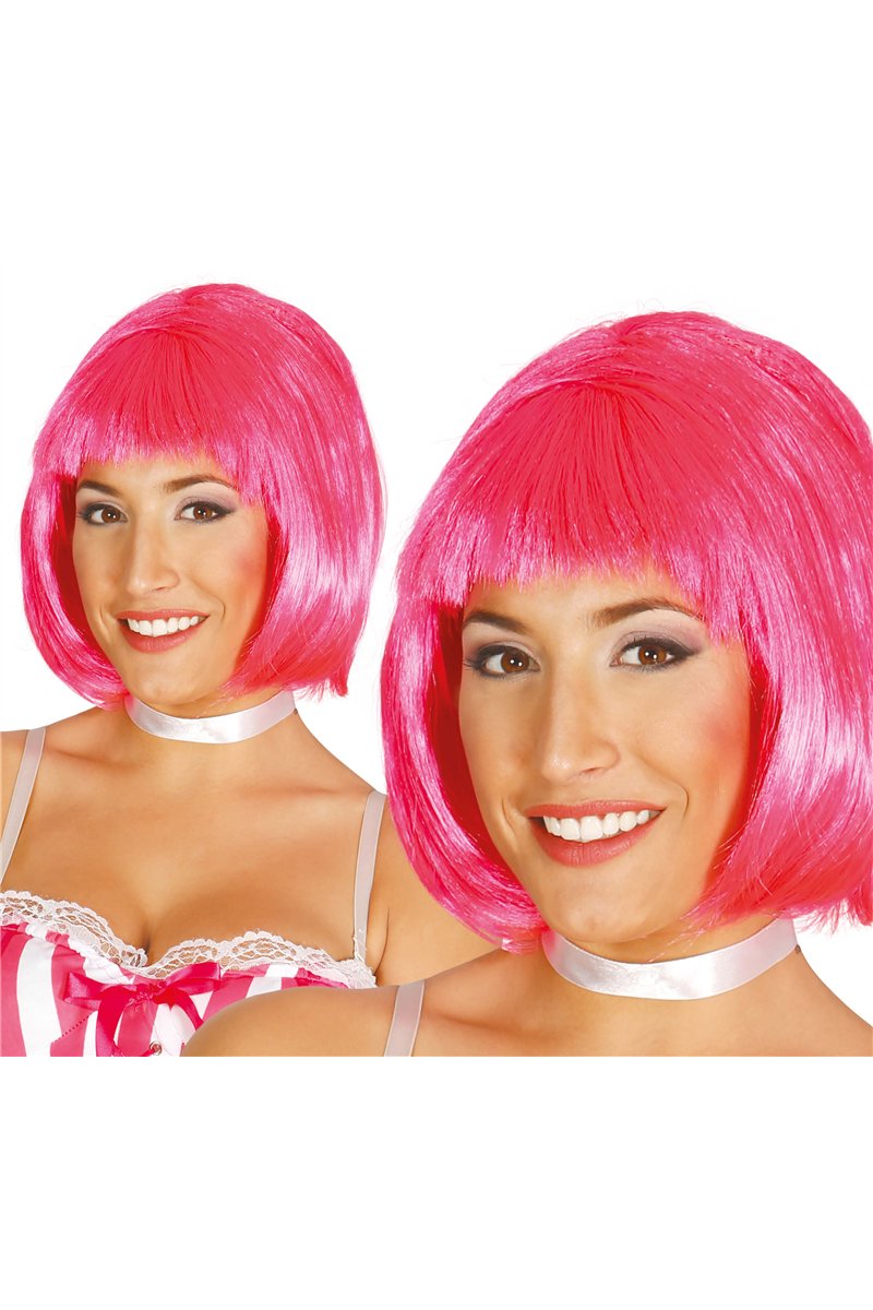 PINK MEDIUM LENGTH WIG IN BOX