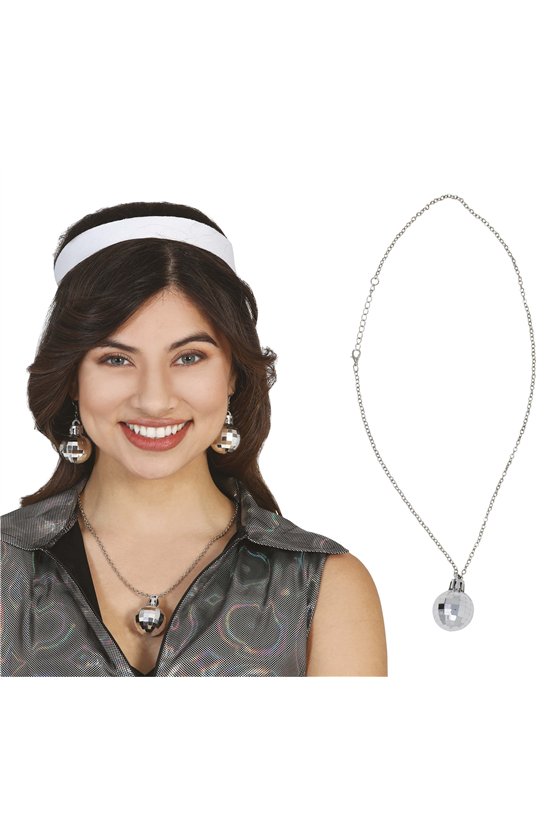 DISCO BALL NECKLACE '70s