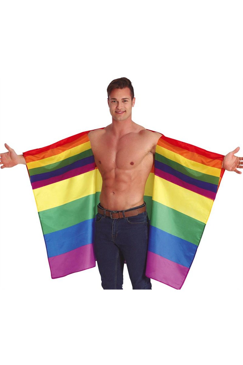 RAINBOW FLAG CAPE 145 X 90 CMS